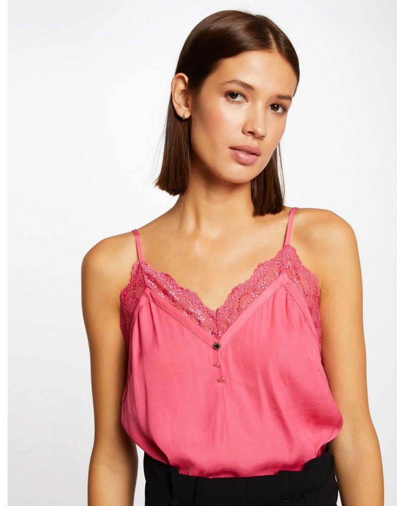 TOP LENCERO MORGAN FUCSIA MORGAN ROPA MUJER TOP LENCERO MORGAN FUCSIA MORGAN ROPA MUJER