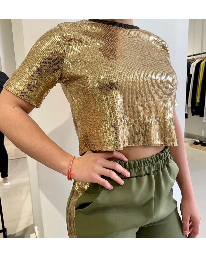 CAMISETA LENTEJUELAS J'AIME DORADO J'AIME CAMISETA LENTEJUELAS J'AIME DORADO J'AIME