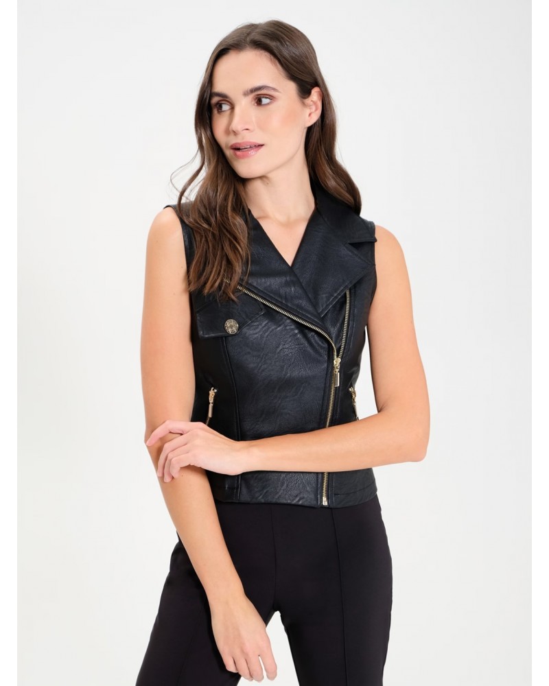 CHALECO MUJER POLIPIEL RINASCIMIENTO NEGRO CFC0117810003 RINASCIMIENTO ROPA CHALECO MUJER POLIPIEL RINASCIMIENTO NEGRO CFC0117810003 RINASCIMIENTO ROPA