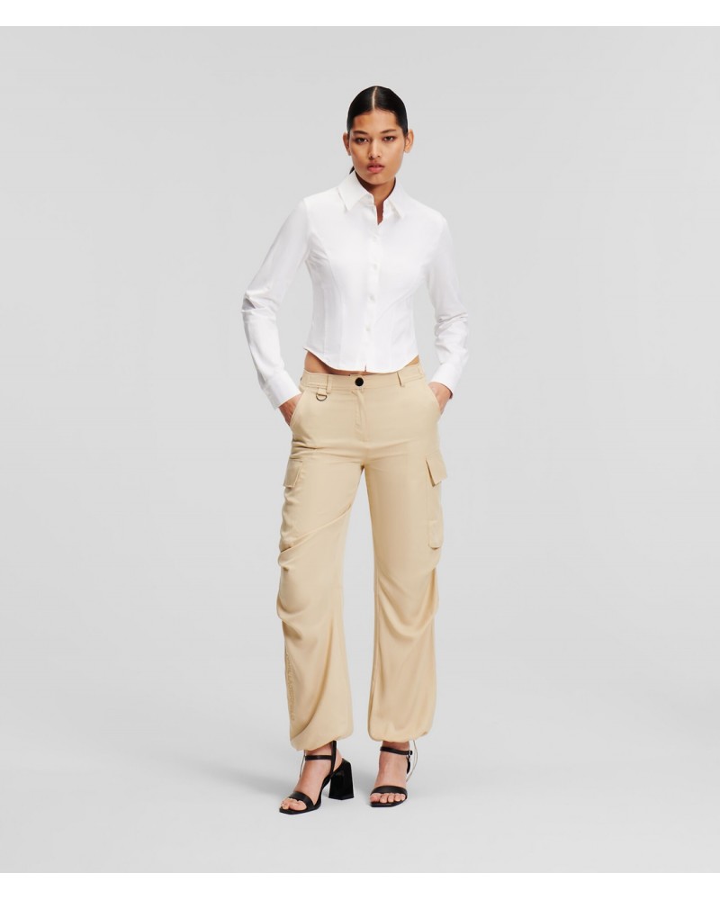 PANTALON MUJER CARGO KARL LAGERFELD BEIGE 241W1000 KARL LAGERFELD PANTALON MUJER CARGO KARL LAGERFELD BEIGE 241W1000 KARL LAGERFELD