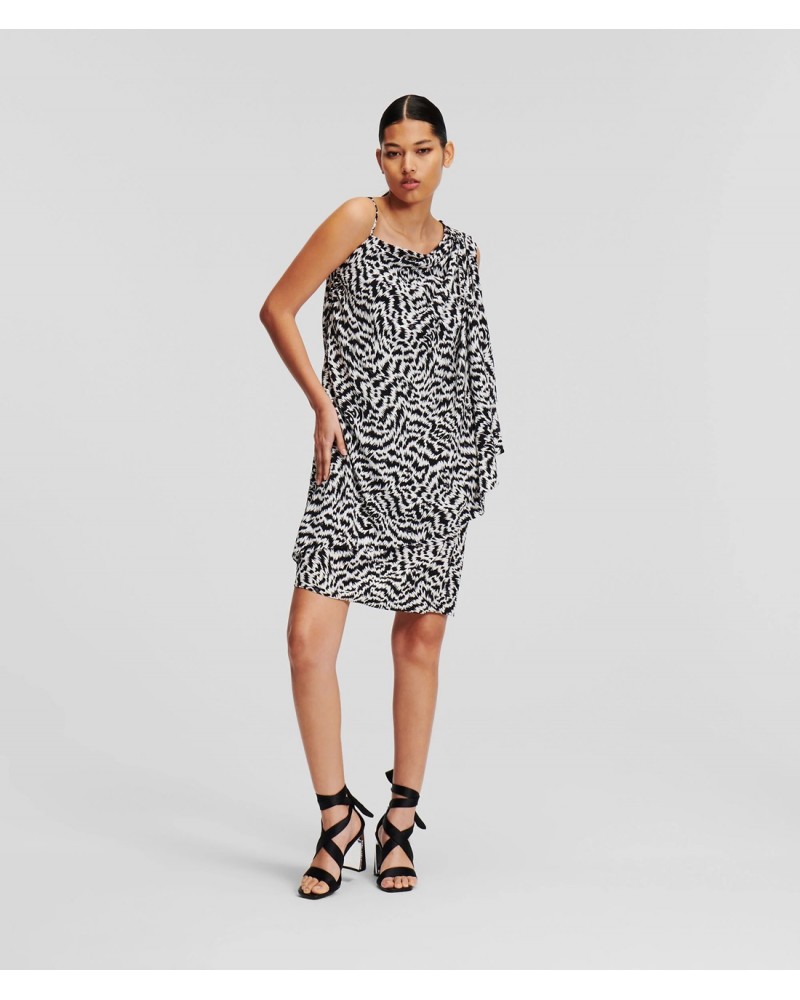 VESTIDO ASIMETRICO KARL LAGERFELD ESTAMPADO 241W1305 KARL LAGERFELD VESTIDO ASIMETRICO KARL LAGERFELD ESTAMPADO 241W1305 KARL LAGERFELD