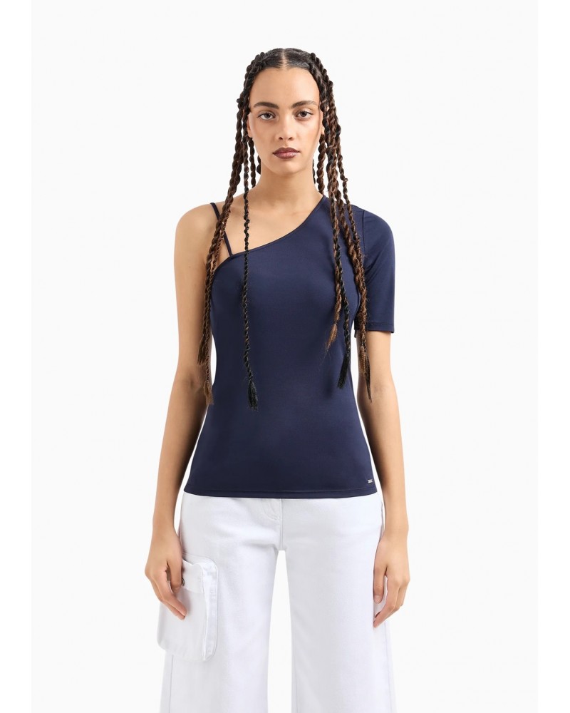 TOP ASIMETRICO ARMANI EXCHANGE AZUL MARINO 3DYMEKYJEAZ ARMANI EXCHANGE TOP ASIMETRICO ARMANI EXCHANGE AZUL MARINO 3DYMEKYJEAZ ARMANI EXCHANGE