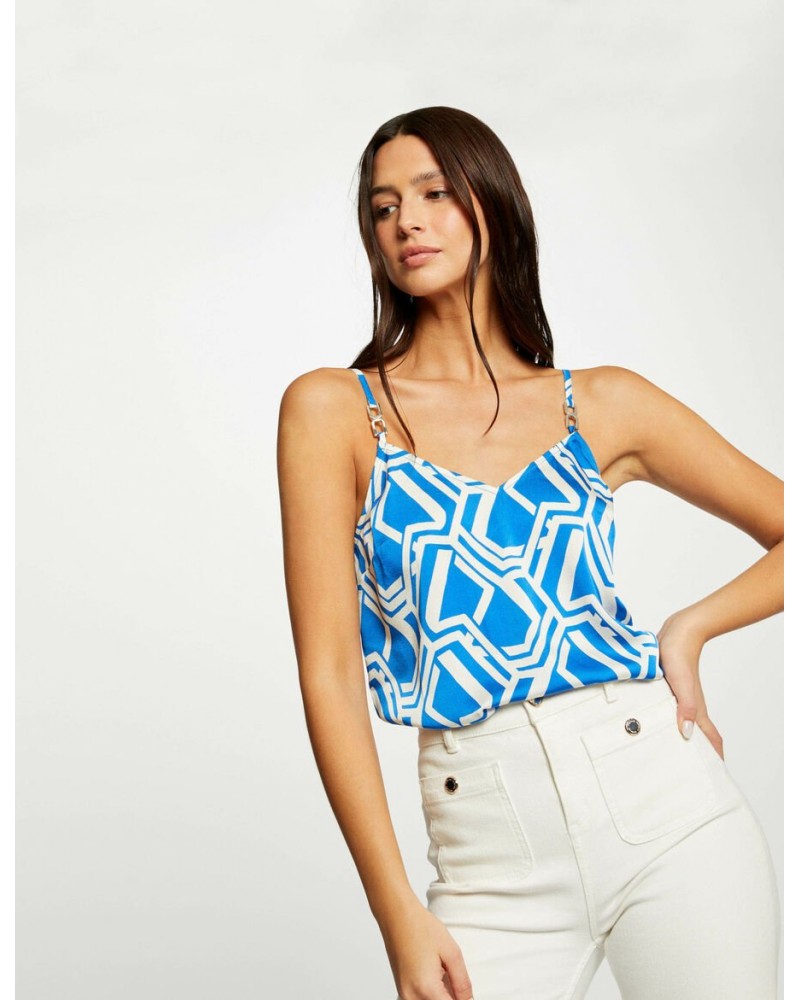 TOP MORGAN ESTAMPADO OBLUE MORGAN ROPA MUJER TOP MORGAN ESTAMPADO OBLUE MORGAN ROPA MUJER