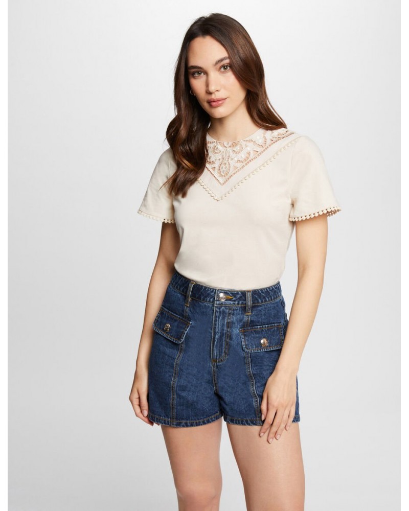 CAMISETA MUJER MORGAN BEIGE DORIA MORGAN ROPA MUJER CAMISETA MUJER MORGAN BEIGE DORIA MORGAN ROPA MUJER