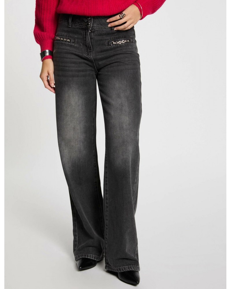 VAQUEROS ANCHOS GRIS MORGAN PELI MORGAN ROPA MUJER VAQUEROS ANCHOS GRIS MORGAN PELI MORGAN ROPA MUJER