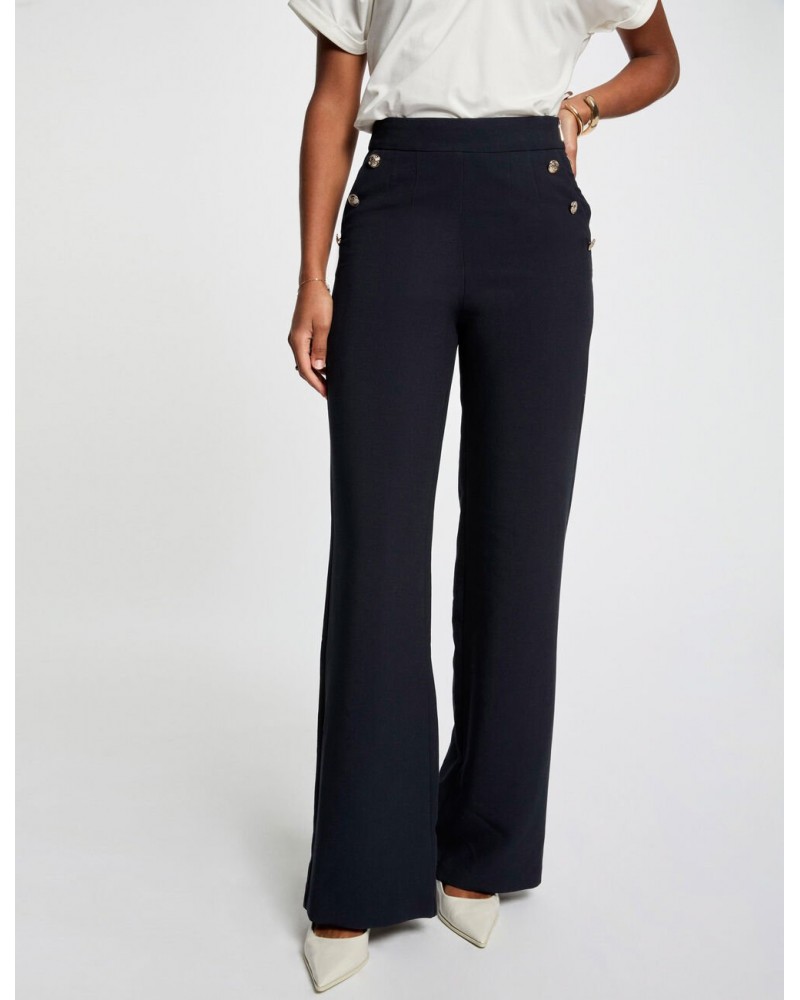 PANTALON MARINO ANCHO MORGAN PINO MORGAN ROPA MUJER PANTALON MARINO ANCHO MORGAN PINO MORGAN ROPA MUJER