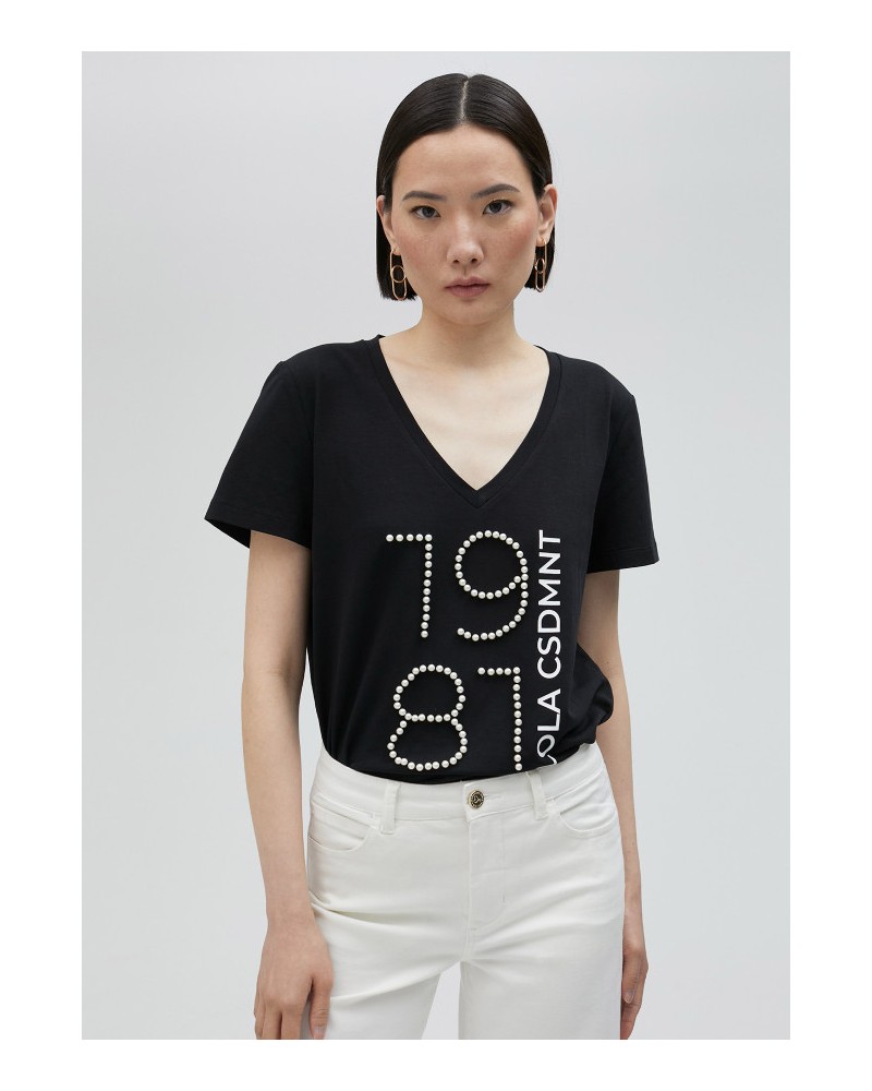 CAMISETA 1981 NEGRA LOLA CASADEMUNT LS2515049 LOLA CASADEMUNT CAMISETA 1981 NEGRA LOLA CASADEMUNT LS2515049 LOLA CASADEMUNT