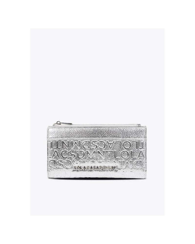 BILLETERO EFECTO PIEL MONOGRAMA PLATA LOLA CASADEMUNT LS2512018 LOLA CASADEMUNT BILLETERO EFECTO PIEL MONOGRAMA PLATA LOLA CASADEMUNT LS2512018 LOLA CASADEMUNT