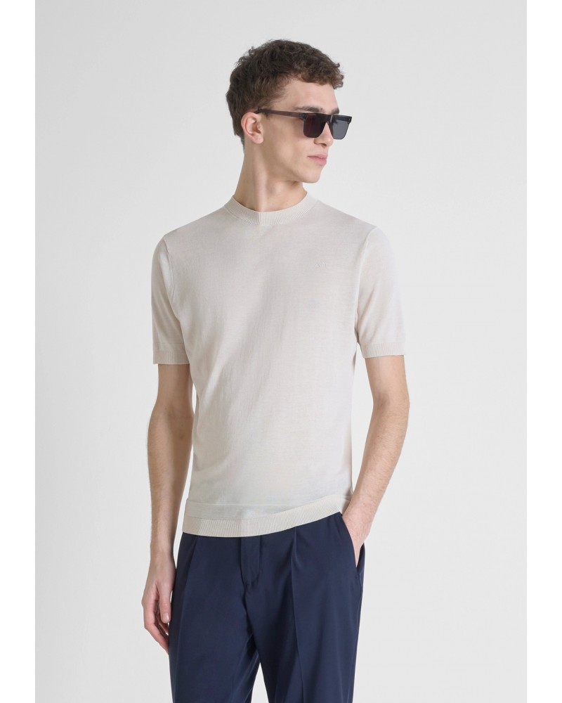 CAMISETA PUNTO BEIGE ANTONY MORATO MMSW01512 ANTONY MORATO CAMISETA PUNTO BEIGE ANTONY MORATO MMSW01512 ANTONY MORATO