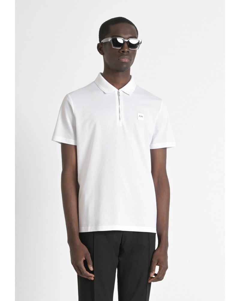 POLO BLANCO CREMALLERA ANTONY MORATO MMKS02510 ANTONY MORATO POLO BLANCO CREMALLERA ANTONY MORATO MMKS02510 ANTONY MORATO