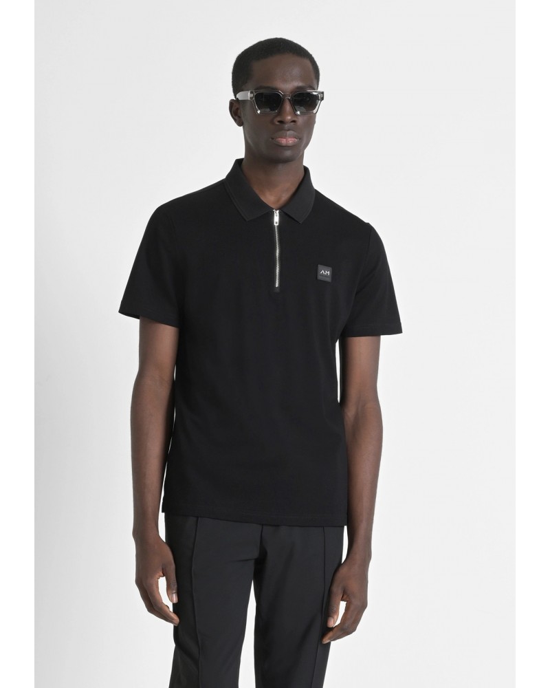 POLO NEGRO CREMALLERA ANTONY MORATO MMKS02510 ANTONY MORATO POLO NEGRO CREMALLERA ANTONY MORATO MMKS02510 ANTONY MORATO