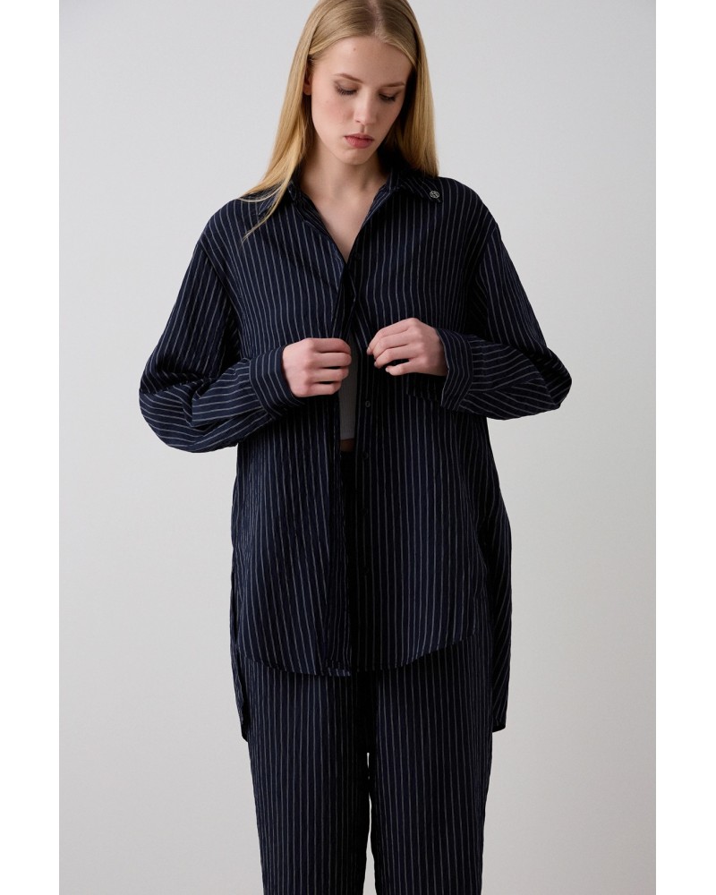 CAMISA LINO AZUL MARINO RAYAS BSB 216022 BSB CAMISA LINO AZUL MARINO RAYAS BSB 216022 BSB