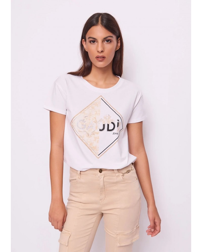 CAMISETA BLANCA ALGODÓN GAUDI MUJER GAUDI CAMISETA BLANCA ALGODÓN GAUDI MUJER GAUDI