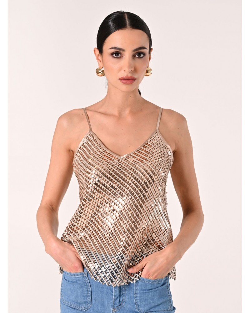 TOP TIRANTES LENTEJUELAS ORO RINASCIMIENTO RINASCIMIENTO ROPA TOP TIRANTES LENTEJUELAS ORO RINASCIMIENTO RINASCIMIENTO ROPA