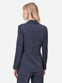 CHAQUETA BLAZER AZUL EFECTO TEJANO RINASCIMIENTO