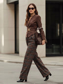 CHAQUETA MARRON EFECTO ANTE RINASCIMIENTO