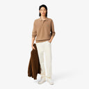 POLO CAMEL PUNTO MANGA LARGA CLASSIC FIT LACOSTE