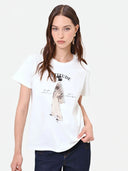 CAMISETA BLANCA CON ESTAMPADO "ATTITUDE"