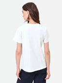 CAMISETA BLANCA CON ESTAMPADO "ATTITUDE"