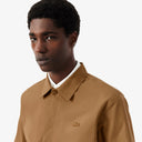 SOBRECAMISA CAMEL EN SARGA DE ALGODON LACOSTE