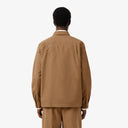 SOBRECAMISA CAMEL EN SARGA DE ALGODON LACOSTE