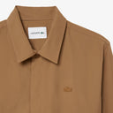 SOBRECAMISA CAMEL EN SARGA DE ALGODON LACOSTE