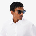 CAMISA BLANCA DE ALGODON TEXTURIZADO REGULAR FIT LACOSTE