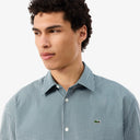 CAMISA CUADROS VICHY VERDE REGULAR FIT LACOSTE
