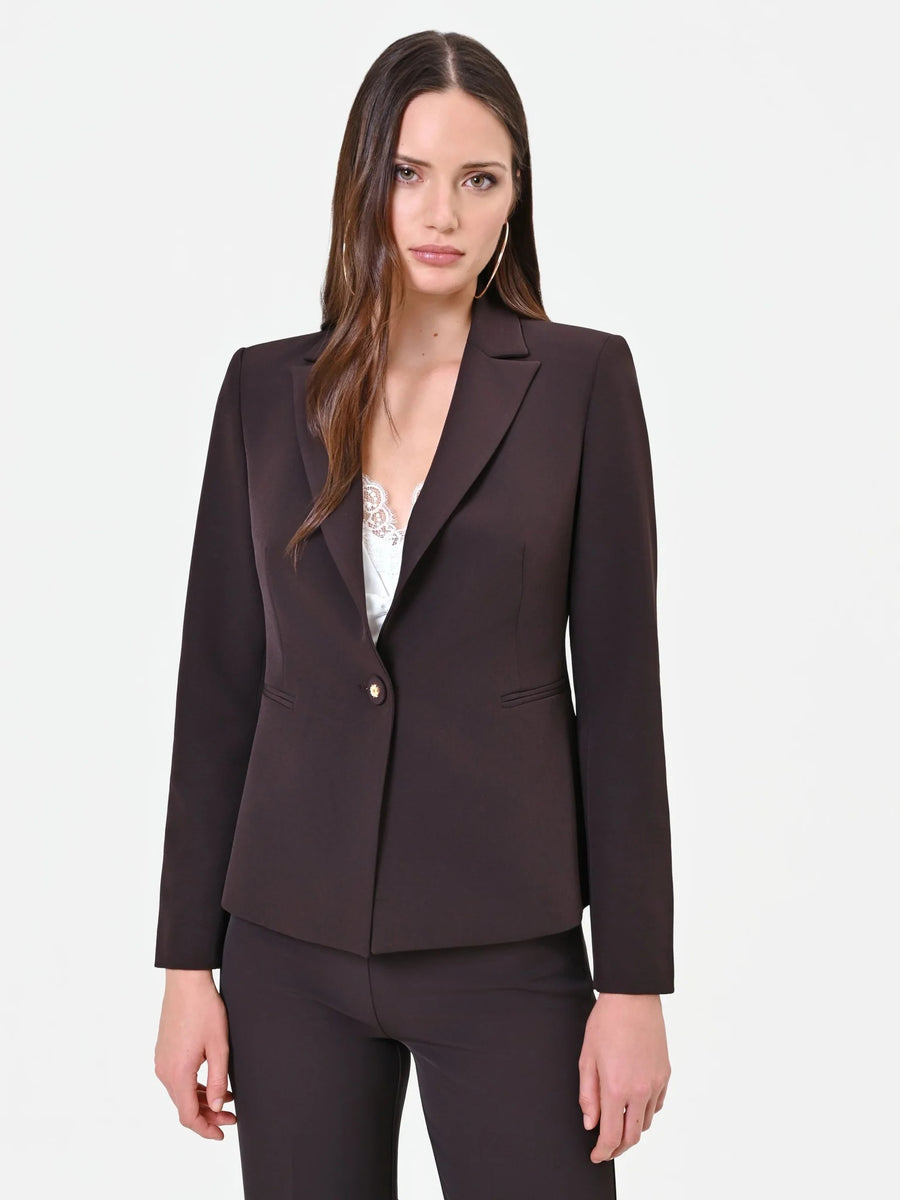 CHAQUETA MARRON CON UN BOTON RINASCIMIENTO