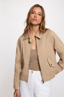 CAZADORA CORTA BEIGE MORGAN GABY