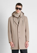 ABRIGO "MALCON" BEIGE REGULAR FIT CON PARTE DESMONTABLE EN NYLON ANTONY MORATO