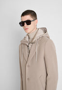 ABRIGO "MALCON" BEIGE REGULAR FIT CON PARTE DESMONTABLE EN NYLON ANTONY MORATO