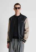 CAZADORA BOMBER COMBINADA NEGRA ANTONY MORATO