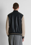CAZADORA BOMBER COMBINADA NEGRA ANTONY MORATO