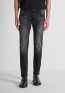 PANTALONES VAQUEROS "KURT" CORTE AJUSTADO Y COMODO EN DENIM NEGRO ANTONY MORATO