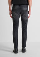 PANTALONES VAQUEROS "KURT" CORTE AJUSTADO Y COMODO EN DENIM NEGRO ANTONY MORATO