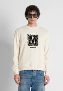 SUDADERA CRUDA REGULAR FIT LOGO ANTONY MORATO