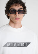 SUDADERA CRUDA RELAXED FIT CON LOGO DELANTE Y DETRAS ANTONY MORATO
