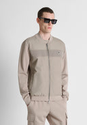 SUDADERA BEIGE REGULAR FIT EN ALGODON CON TEJIDO TECNICO ANTONY MORATO