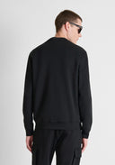 SUDADERA NEGRA REGULAR FIT CON LOGO ANTONY MORATO