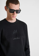 SUDADERA NEGRA REGULAR FIT CON LOGO ANTONY MORATO