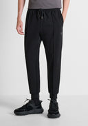 PANTALON NEGRO FELPA CON LOGO EN PLACA ANTONY MORATO