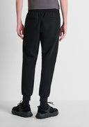 PANTALON NEGRO FELPA CON LOGO EN PLACA ANTONY MORATO