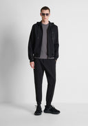 PANTALON NEGRO FELPA CON LOGO EN PLACA ANTONY MORATO