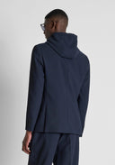 CHAQUETA " RILEY" AZUL MARINO REGULAR FIT EN PUNTO CON CAPUCHA DESMONTABLE ANTONY MORATO