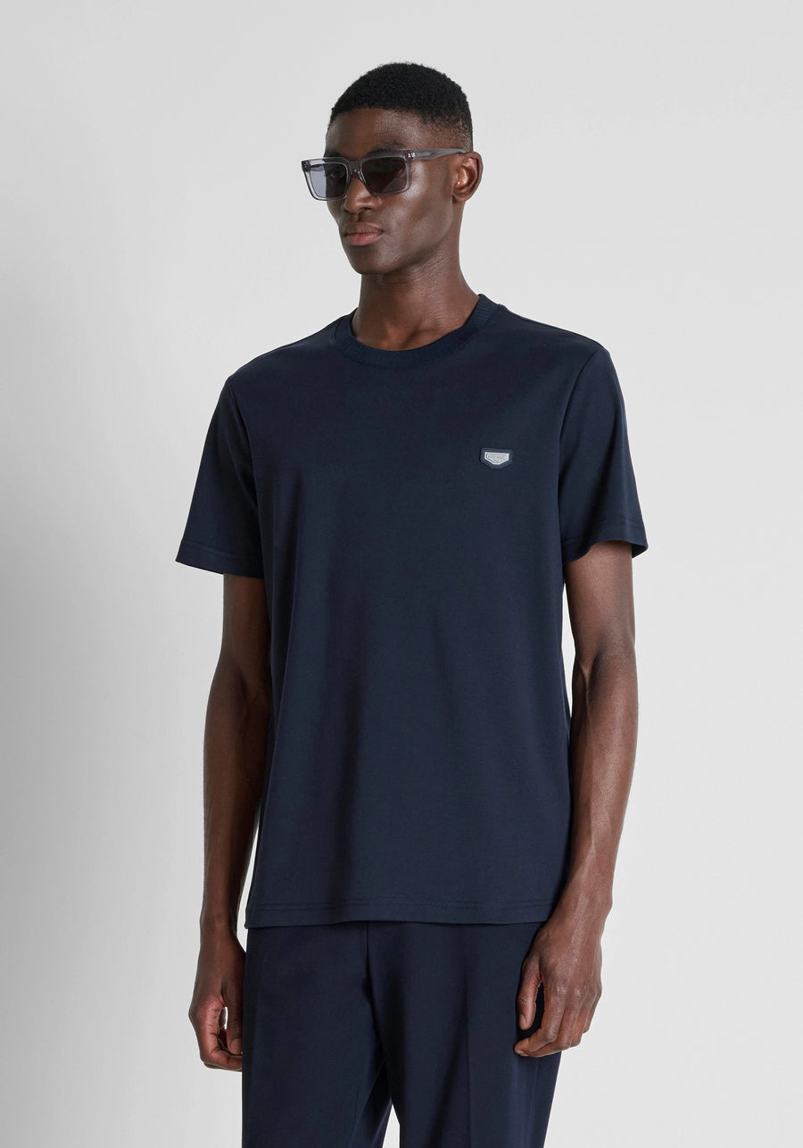 CAMISETA AZUL MARINO REGULAR FIT CON PLACA ANTONY MORATO