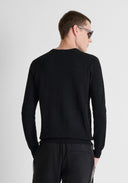 JERSEY CUELLO REDONDO NEGRO EN VISCOSA SUAVE ANTONY MORATO