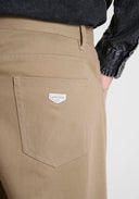 PANTALONES "BEN" BEIGE CORTE RELAJADO EN SARGA DE ALGODON ANTONY MORATO