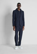 PANTALONES "SETH" AZUL MARINO CORTE RELAJADO EN PUNTO VISCOSA ANTONY MORATO