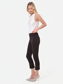 PANTALON MARRON PITILLO CON ABERTURA LATERAL RINASCIMIENTO